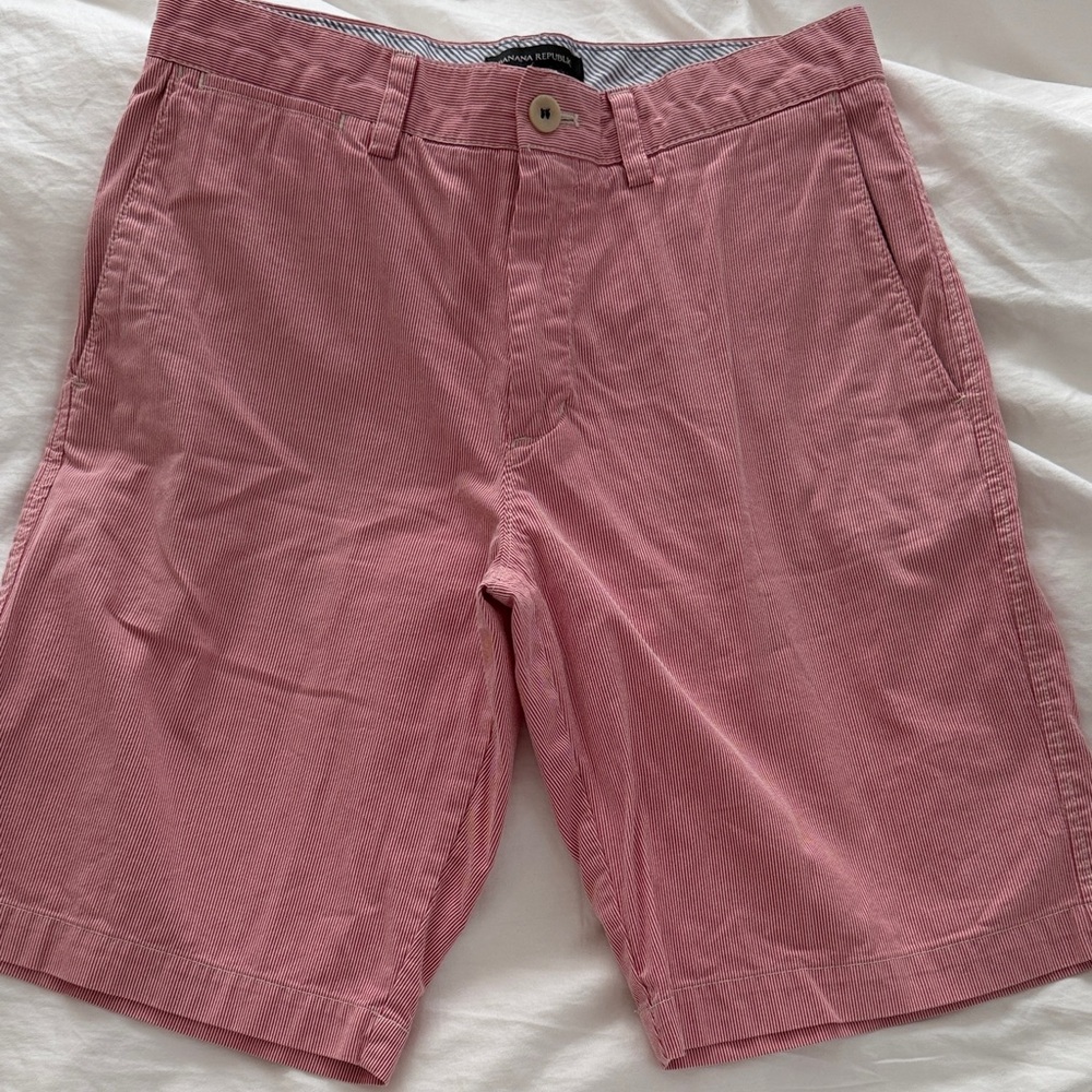 Banana Republic Pink Flat Front Men's Shorts